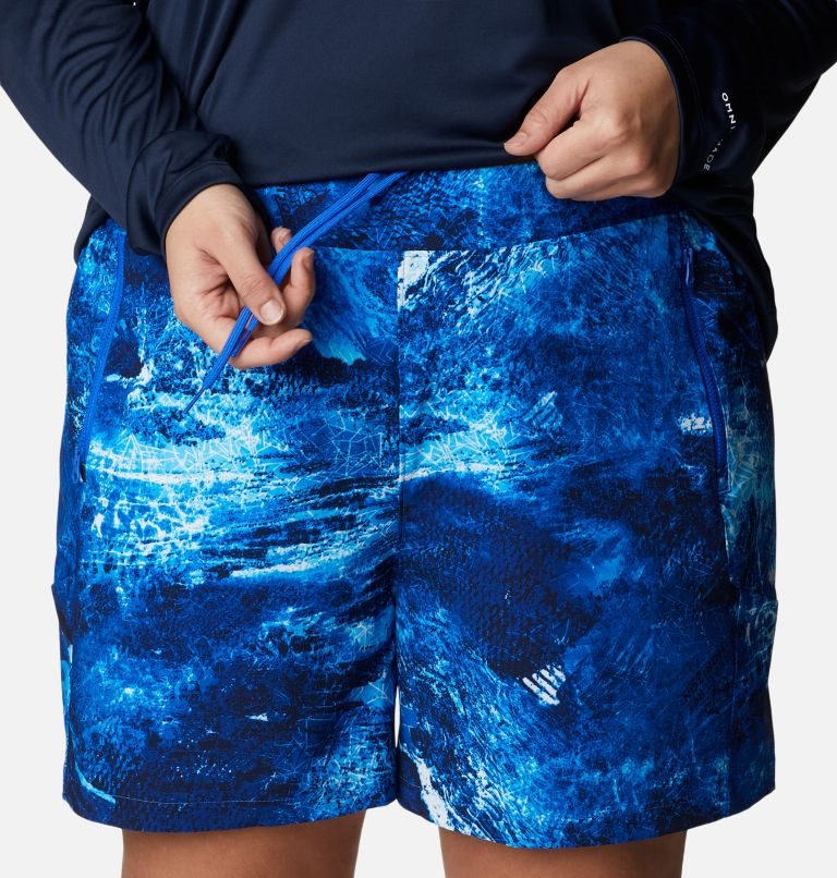 Women's Columbia PFG Tidal II Shorts Blue | Plus Size CA-A64L5